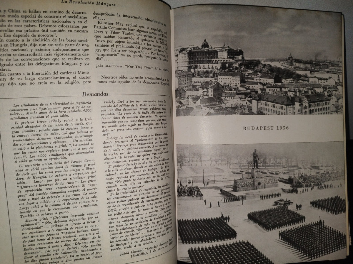 85- El Libro Blanco De La Revolución Húngara. Melvin J. Lasky - Editorial Guillermo Kraft Limitada