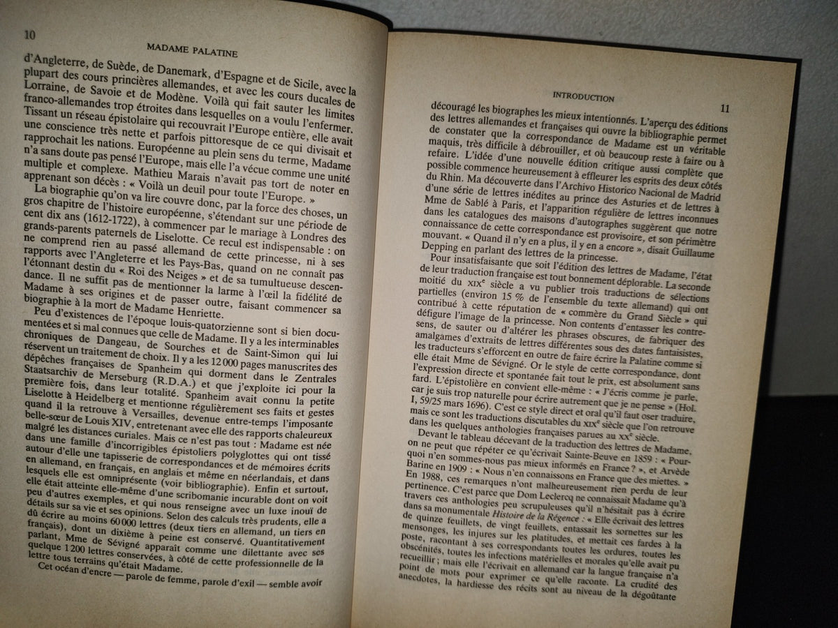 198- Madame Palatine, Princesse Européenne - Dirk Van De Cruysse. Librairie Arthème Fayard, 1988
