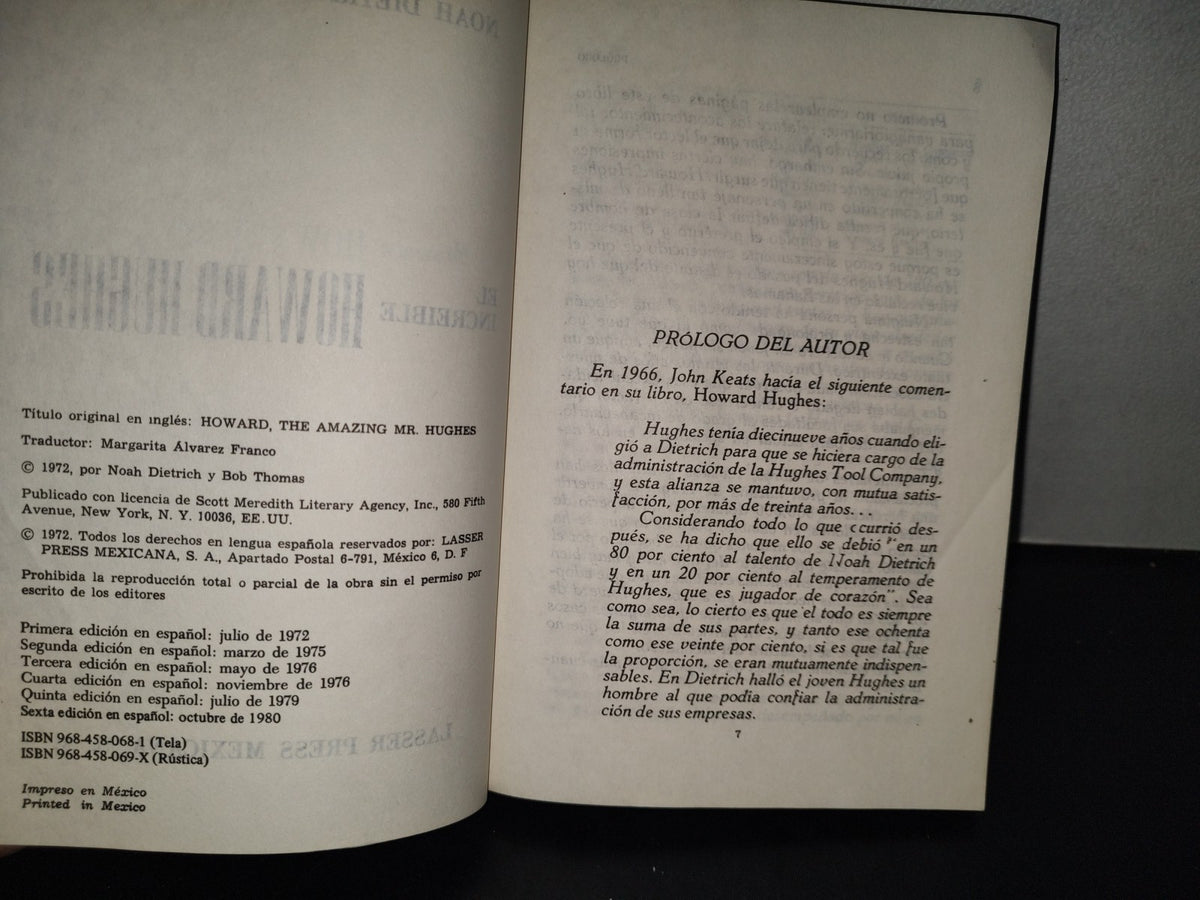 196- El Increíble Howard Hughes - Lasser Press Mexicana, S. A. - 1980