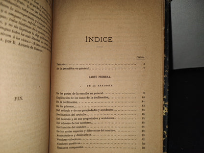 64- Gramática De La Lengua Castellana - D. Fernando Gómez De Salazar - 1884