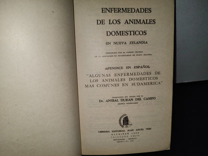 54- Enfermedades De Los Animales Domésticos En Nueva Zelanda - Librería Editorial Juan Ángel Peri