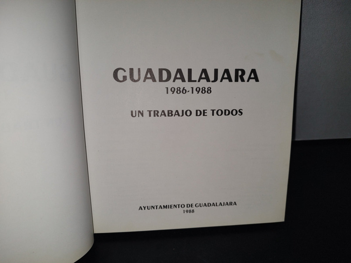 91- Guadalajara. 1986-1988 - Un Trabajo De Todos - Ayuntamiento De Guadalajara 1988