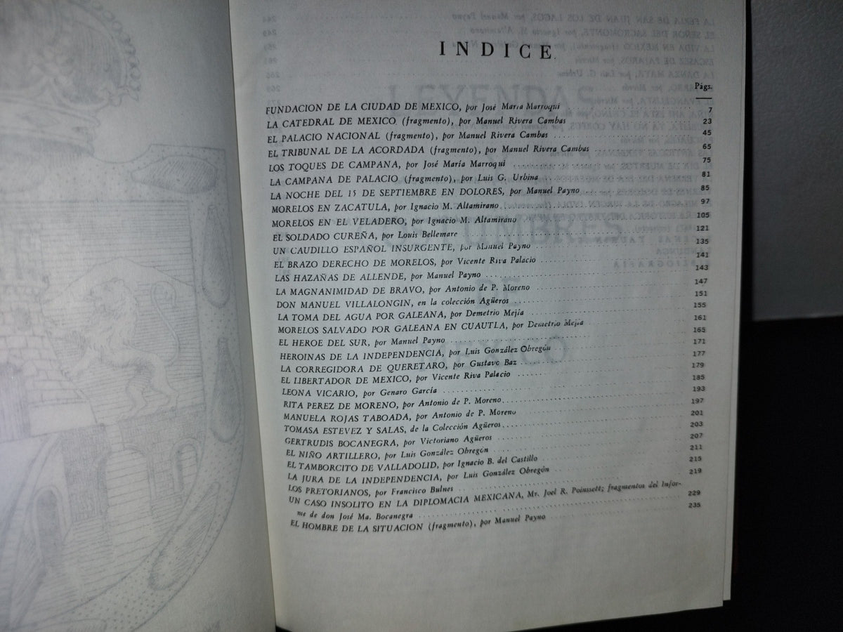 66- Leyendas Y Costumbres De México - Varios Autores - Editorial Del Vale De México, S. A. 70'S