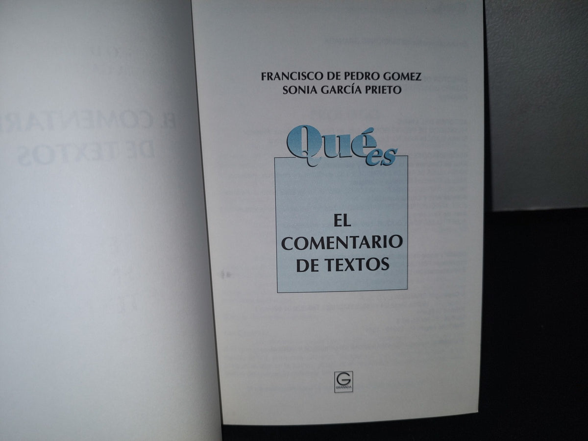 96- Temas Para El Estudiante De Hoy. Qué Es El Comentario De Textos - Francisco De Pedro Gómez
