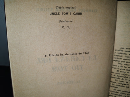 64- La Cabaña Del Tío Tom - Harriet Brecher Stowe - Editorial Época -Primera Edición - 1967