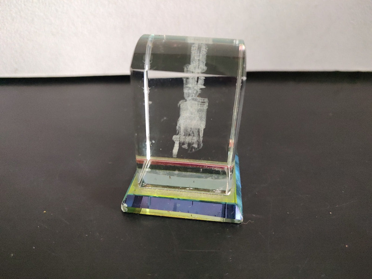 A3- Cubo Egipcio De Cristal Con Grabado Láser. Temática Cultura Egipcia