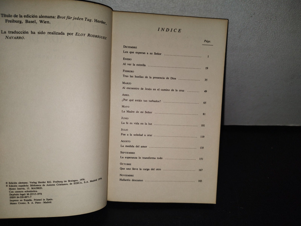 100- El Pan Nuestro De Cada Día - Mieczyslaw MaliŃSki - Biblioteca De Autores Cristianos -1978