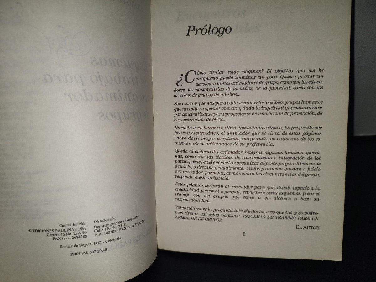 209- Esquemas De Trabajo Para Un Animador De Grupos - Silvio Botero Giraldo