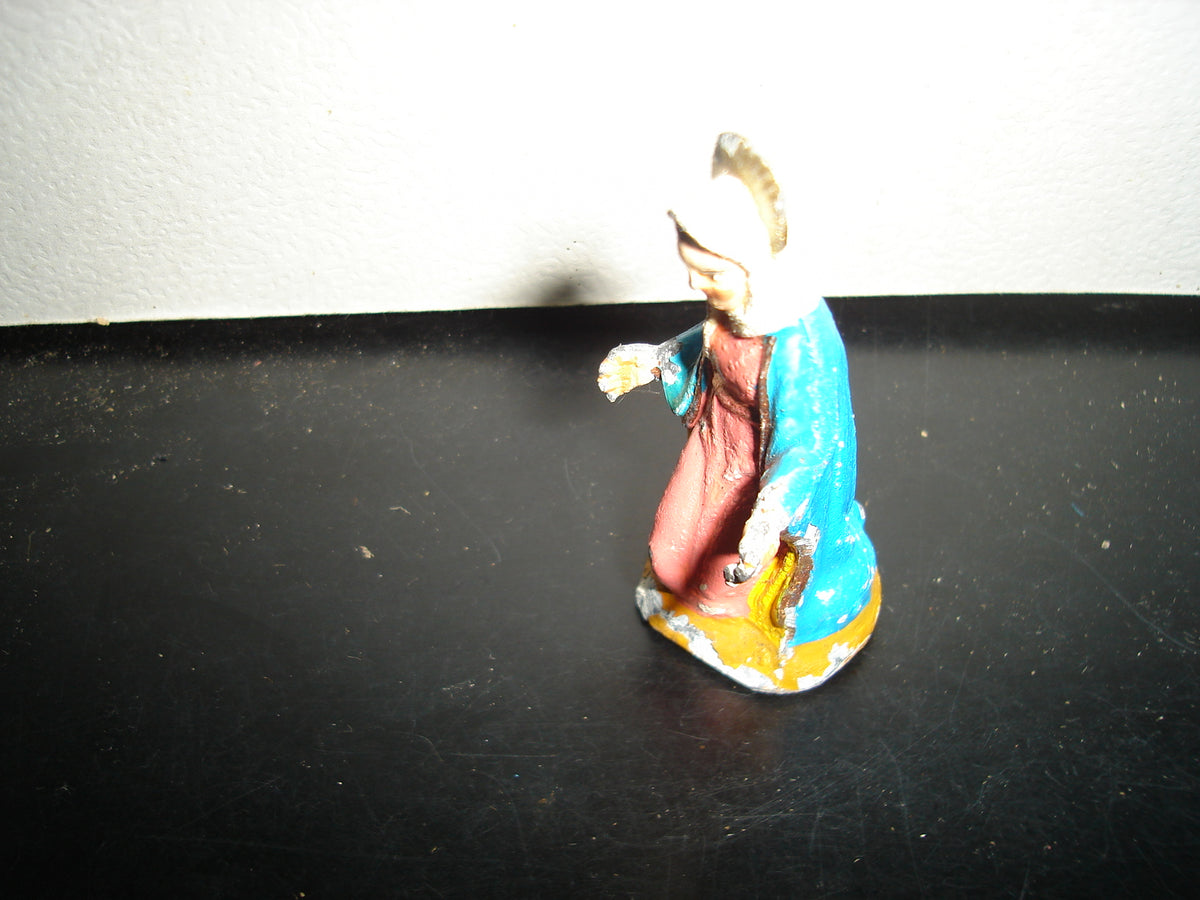 A2- Antigua Figura De Plomo De La Virgen María - 60'S