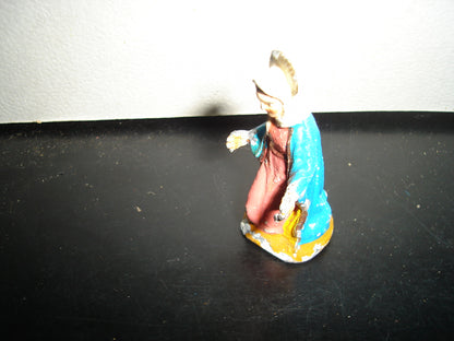 A2- Antigua Figura De Plomo De La Virgen María - 60'S