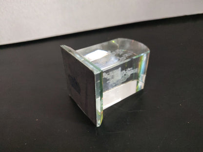 A3- Cubo Egipcio De Cristal Con Grabado Láser. Temática Cultura Egipcia