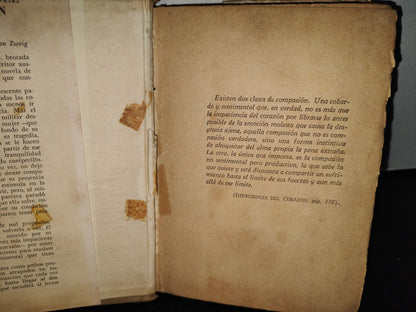 58- Impaciencia Del Corazón - Stefan Zweig - 1961