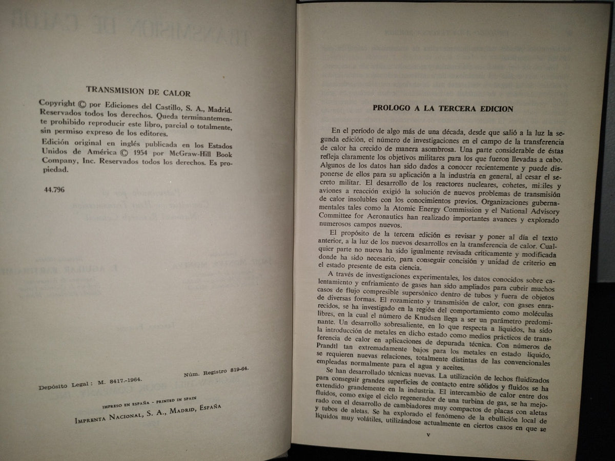 118- Transmisión De Calor - William H. Mcadams - Mcgraw-Hill Book Company, Inc. - 1964