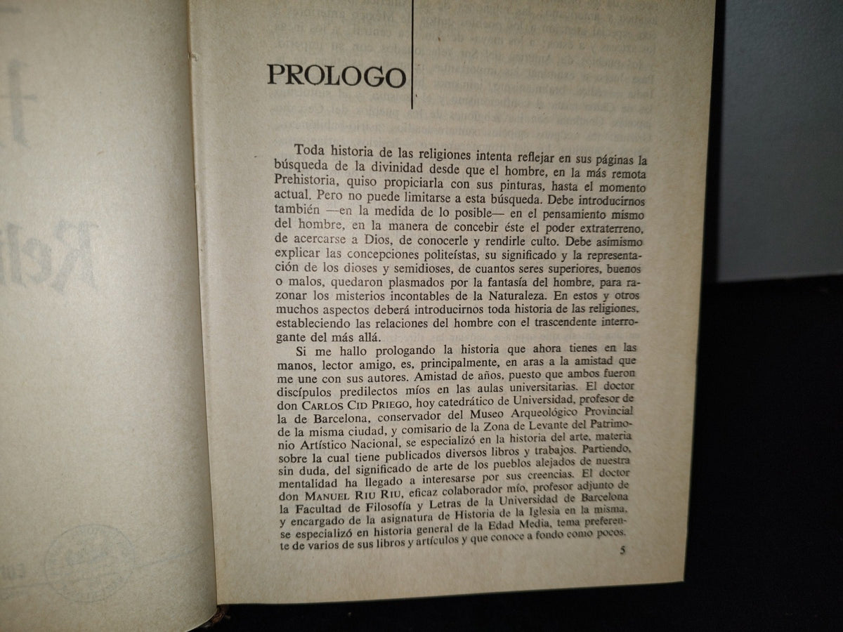 48- Historia De Las Religiones - C. Cid, M. Riu - Editorial Ramón Sopena, S. A. - 1965