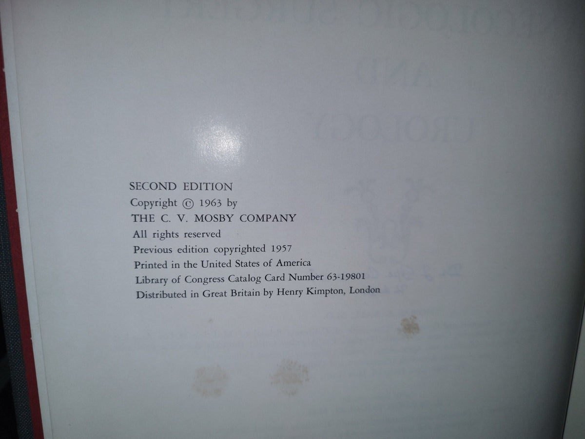 123- Cirugía Ginecológica Y Urología. Gynecologic Surgery And Urology - Thomas L. Ball - The Mosby Company - 1963