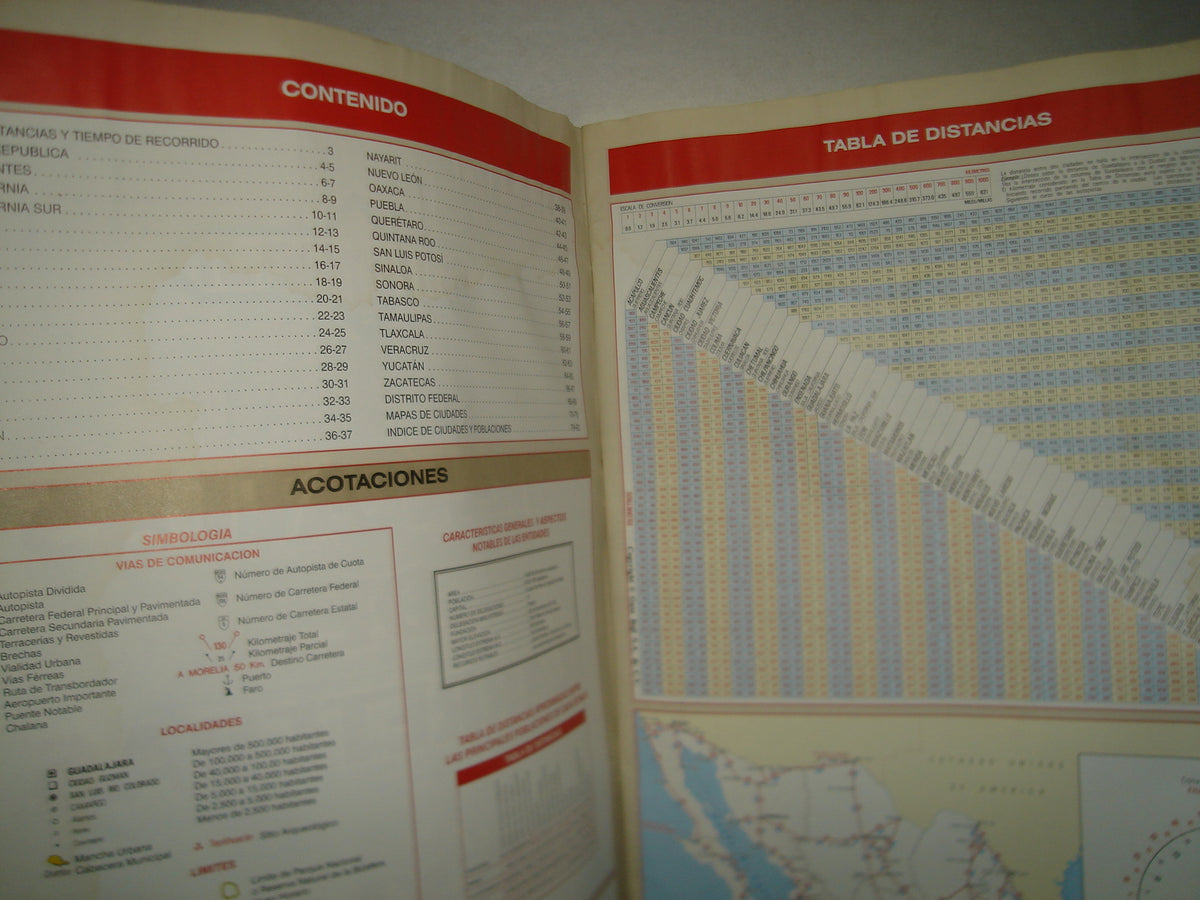 1- Guía Roji. Gran Atlas De Carreteras. México. 2005-2006