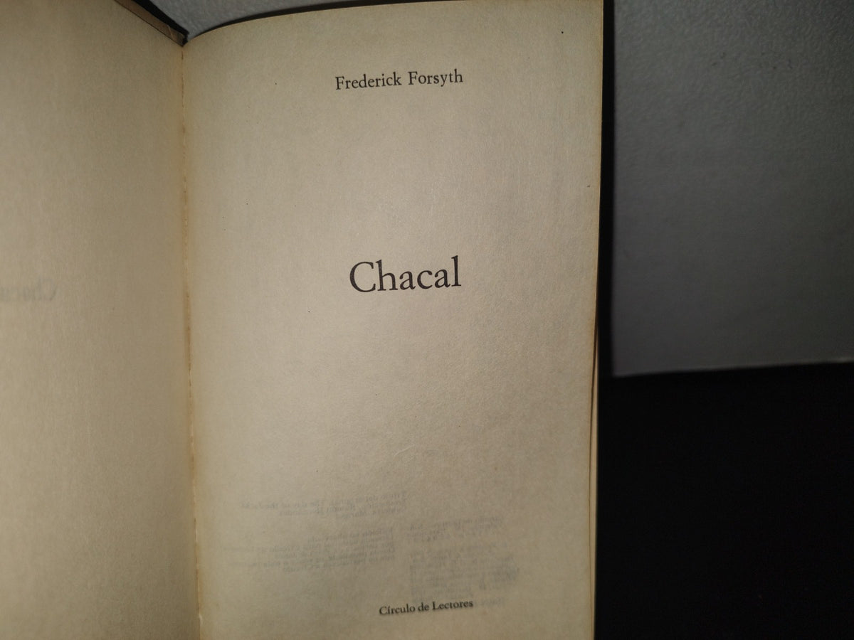 132- Chacal - Frederick Forsyth - 1971