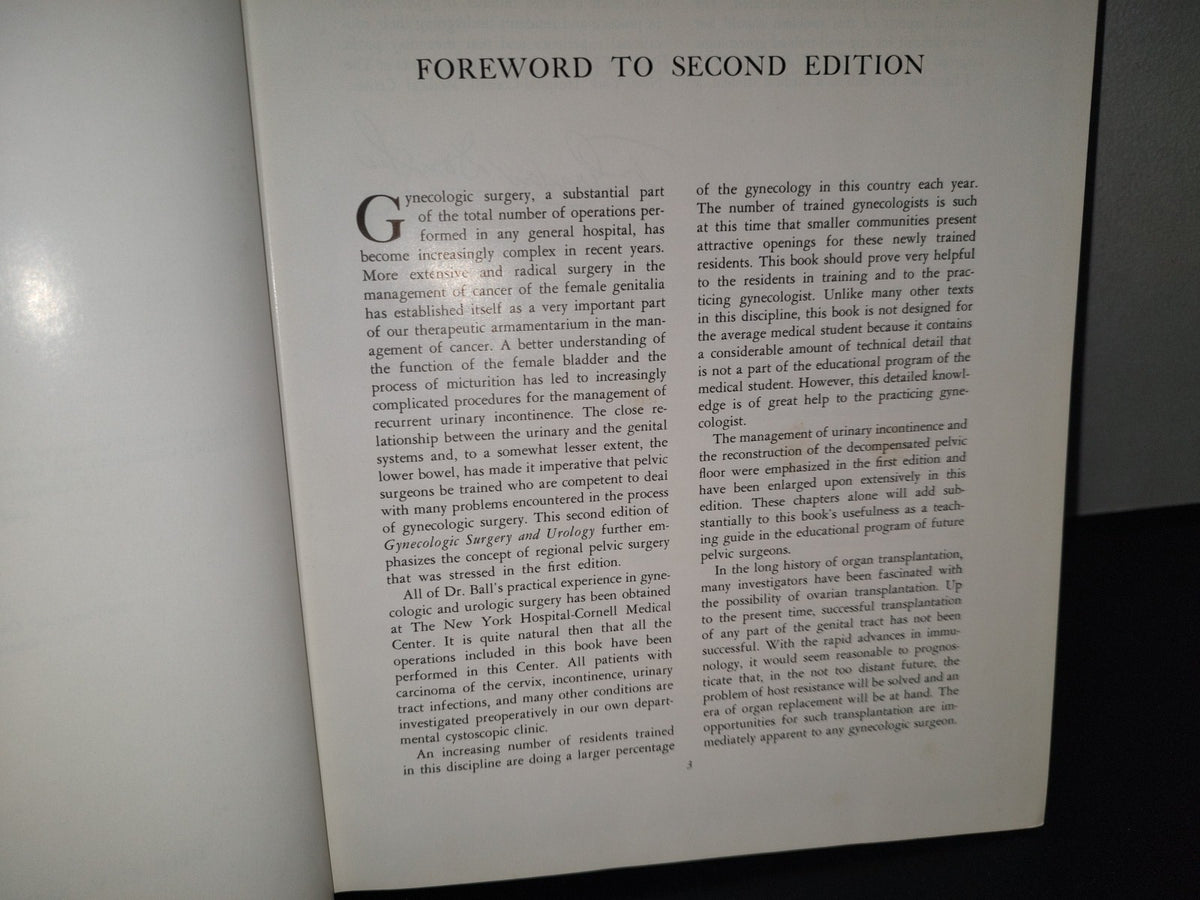 123- Cirugía Ginecológica Y Urología. Gynecologic Surgery And Urology - Thomas L. Ball - The Mosby Company - 1963