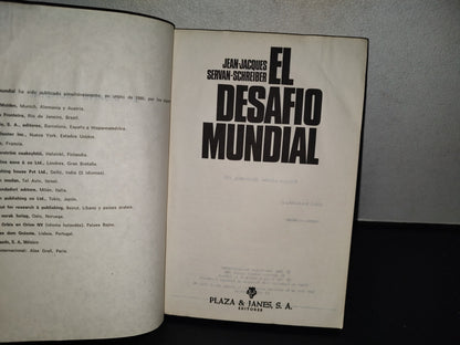 99- El Desafío Mundial - Jean-Jaques, Servan-Schreiber - Plaza & Janés