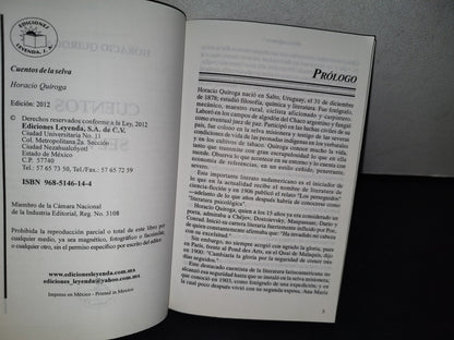 87-2- Cuentos De La Selva - Horacio Quiroga - Ediciones Leyenda