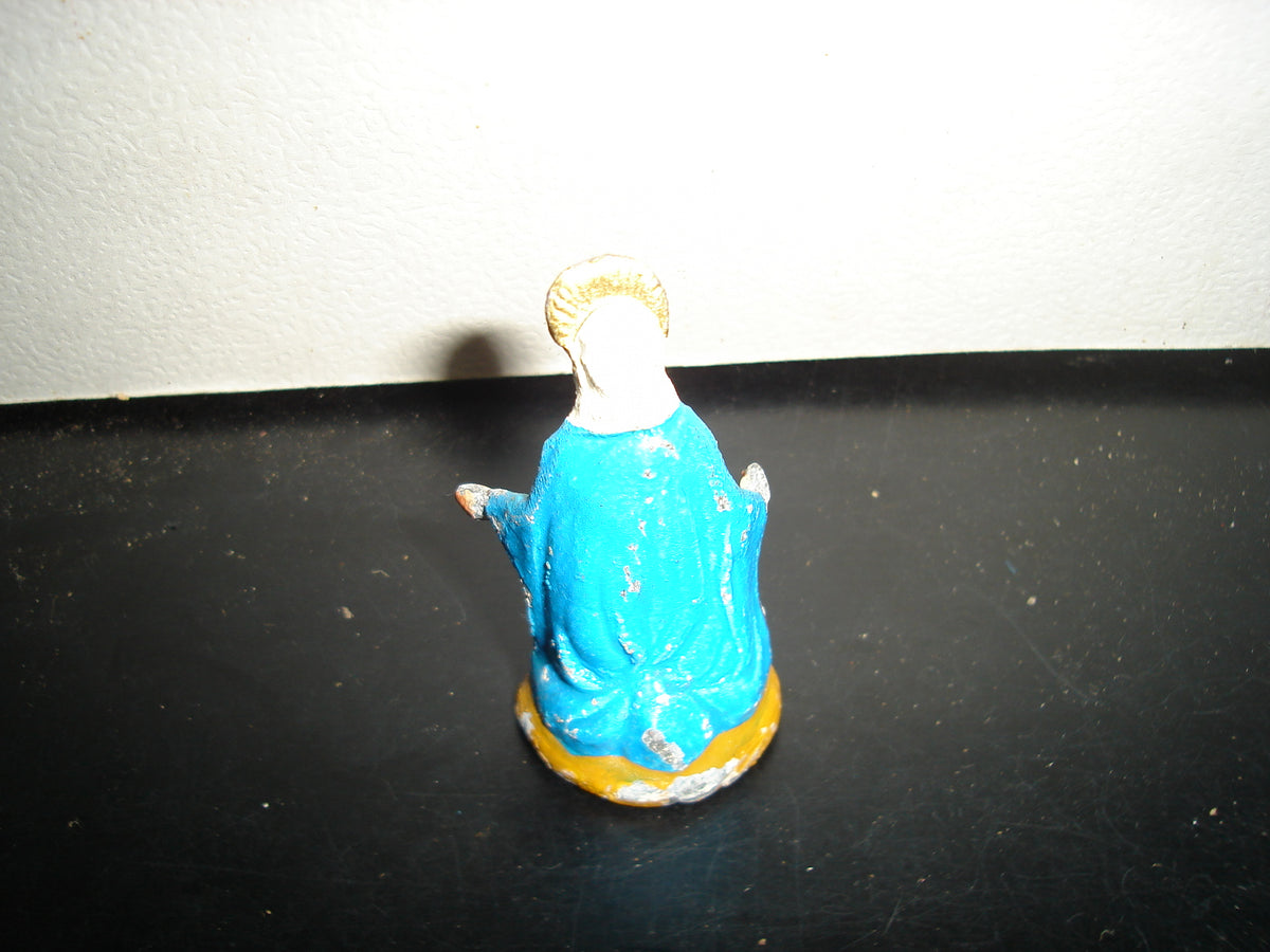 A2- Antigua Figura De Plomo De La Virgen María - 60'S