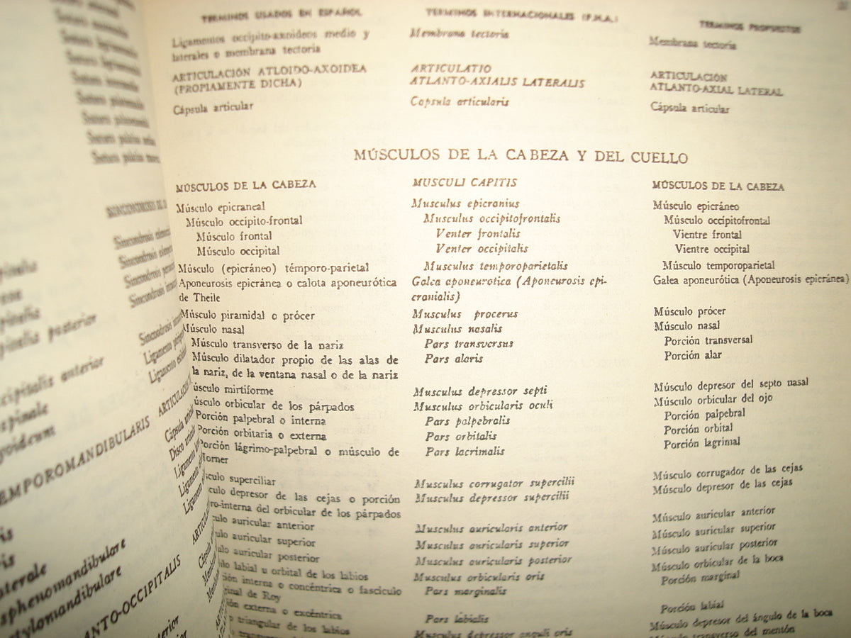 38- Terminología Anatómica Internacional, Universidad Nacional Autónoma De México