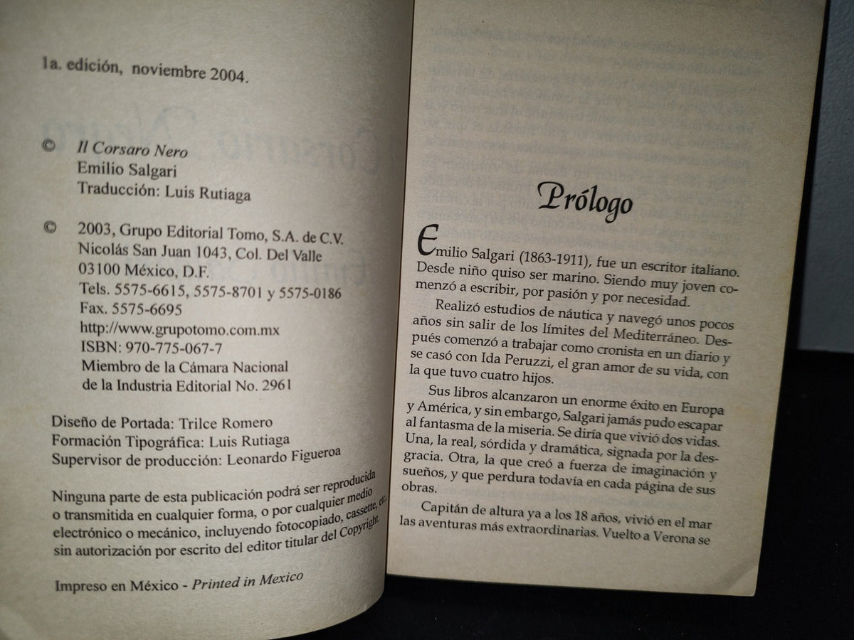 57- El Corsario Negro. Emilio Salgari