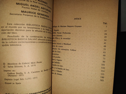 158- Años Y Leguas - Gabriel Miro. Biblioteca Básica Salvat 44 - 1971