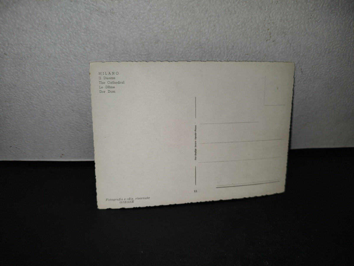 A10C1-2- Tarjeta Postal Catedral De Milán Italia - 70'S