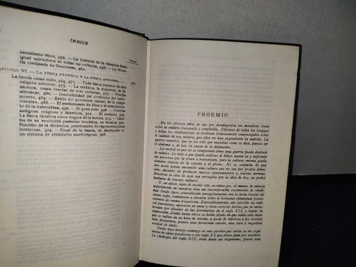 92- La Decadencia De Occidente. Bosquejo De Una Morfología De La Historia Universal - Oswald Spengler - Espasa-Calpe, S. A. 1966