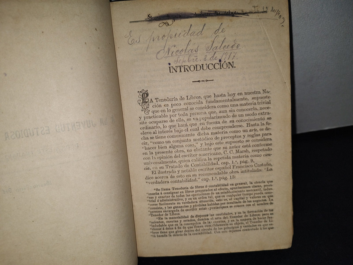 32- Curso Completo De Teórico-Práctico Y Original De Teneduría De Libros Por Partida Doble - 1900