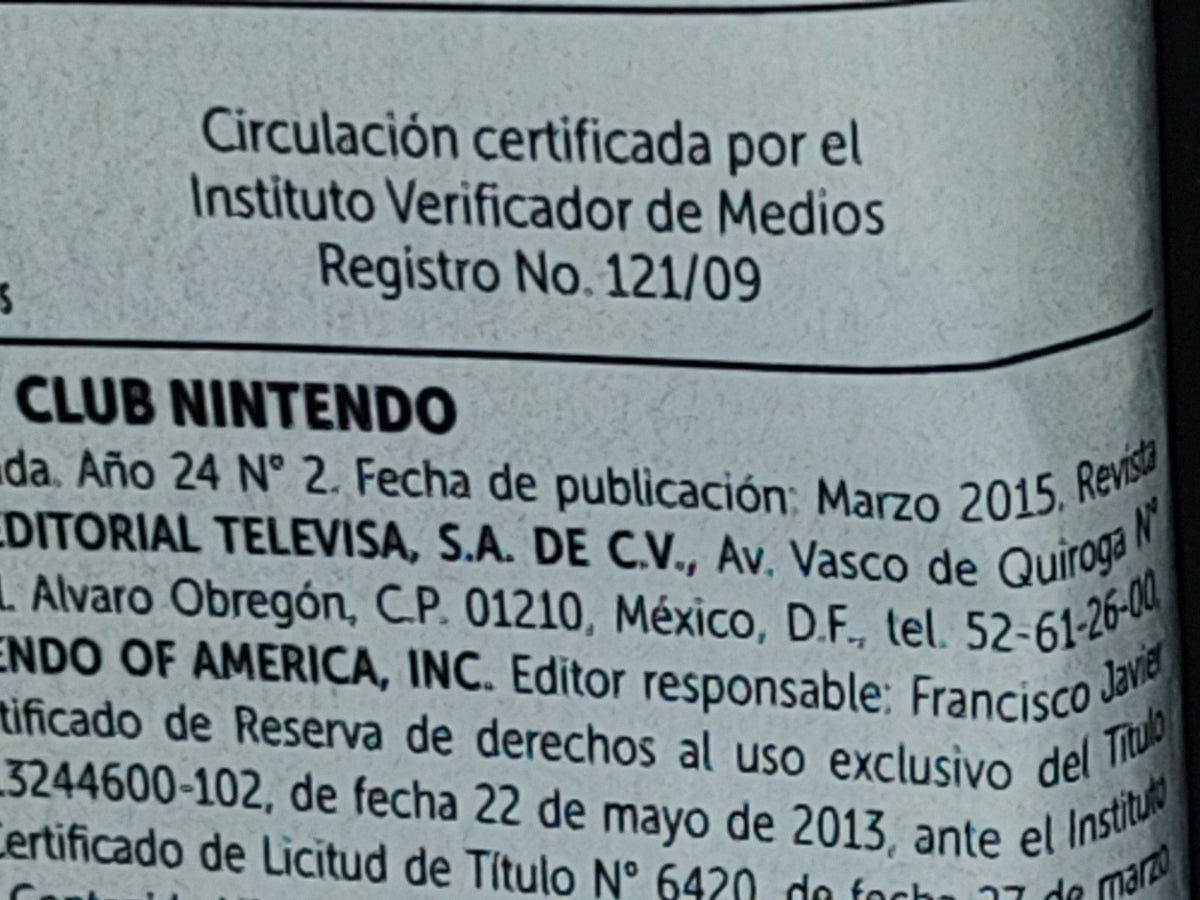 128- Revista Club Nintendo. The Legend Of Zelda. Majora'S Mask 3D - No. 2, Marzo 2015