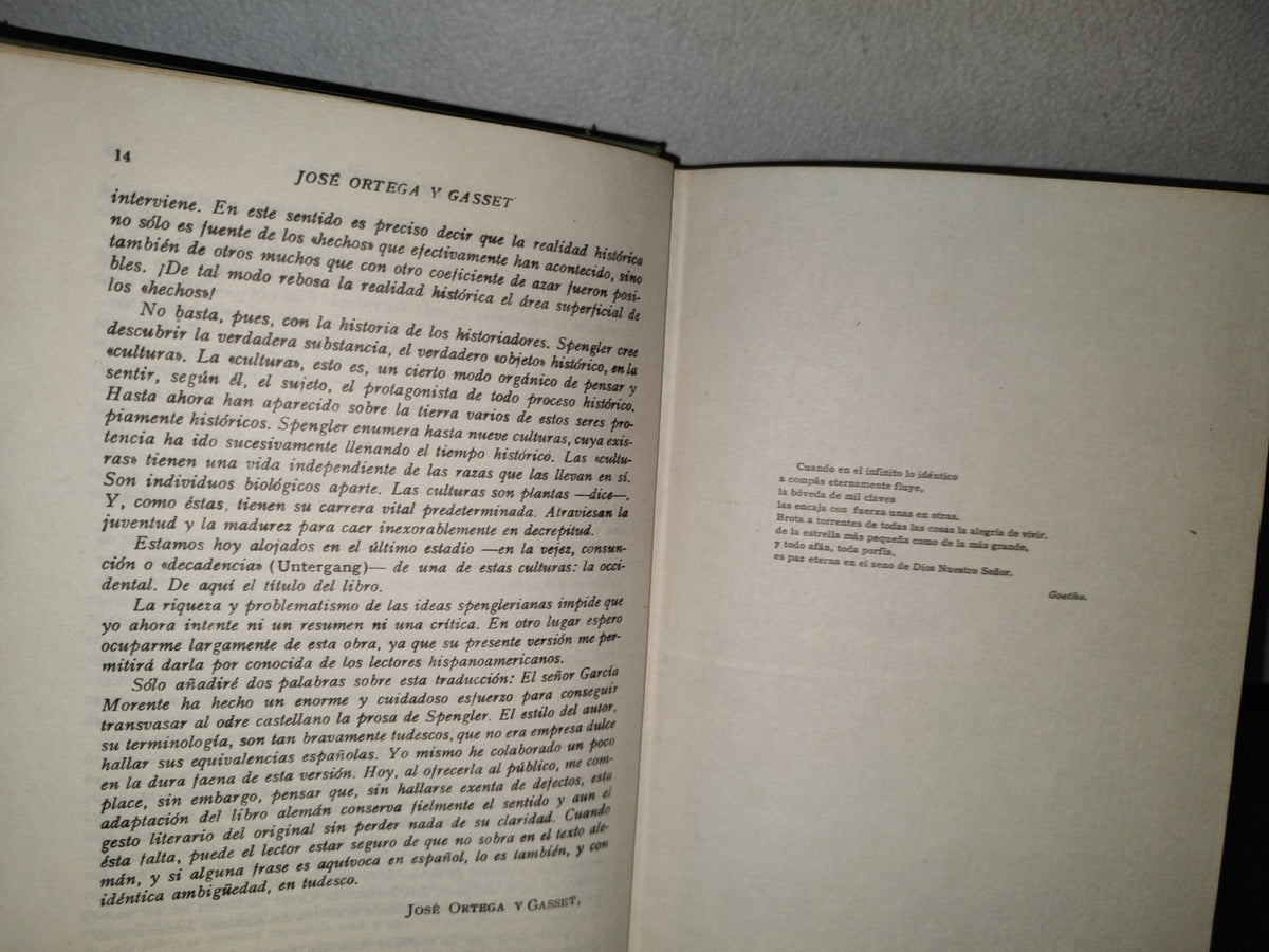 92- La Decadencia De Occidente. Bosquejo De Una Morfología De La Historia Universal - Oswald Spengler - Espasa-Calpe, S. A. 1966