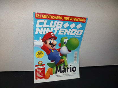 128- Revista Club Nintendo. ¡21 Aniversario, Nuevo Diseño! Soy Yo, Mario - Diciembre 2012