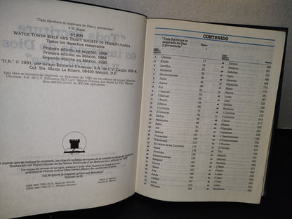 174- Los Testigos De Jehová: Watchtower. ”Toda Escritura Es Inspirada De Dios Y Provechosa” - 1990 (Libro En Formato Grande)