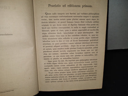 63- Latín. Institutiones Philosophiae Naturalis - S. Thomae Aquinatis, Volumen I - 1897