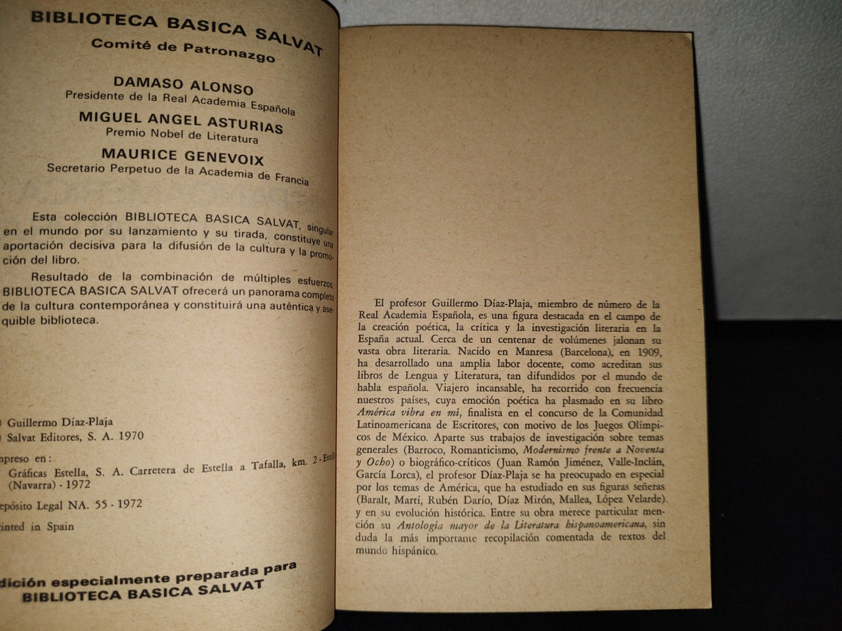 87-2- Hispanoamérica En Su Literatura - Guillermo Díaz-Plaja