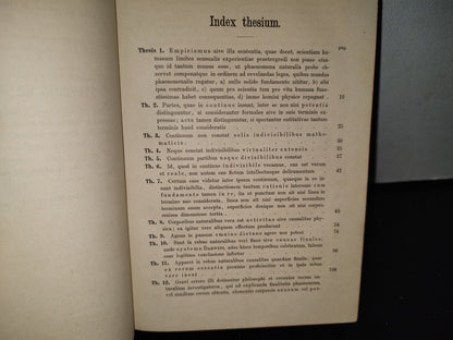 63- Latín. Institutiones Philosophiae Naturalis - S. Thomae Aquinatis, Volumen I - 1897