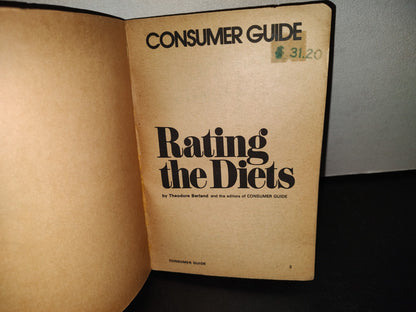 139- Consumer Guide. Rating The Diets. By Theodore Berland The Editors Of Consumer Guide
