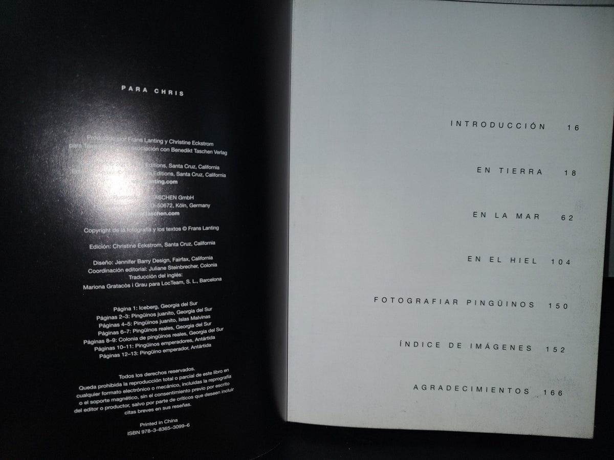 90- Pingüino . Frans Lanting. Editado Por Christine Eckstrom - Taschen - 2011 (Libro Grande)