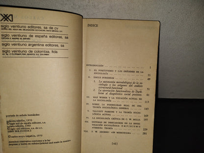 199- Sociólogos Y Sociología - Carlos Moya - Siglo Veintiuno Editores - Primera Edición 1970