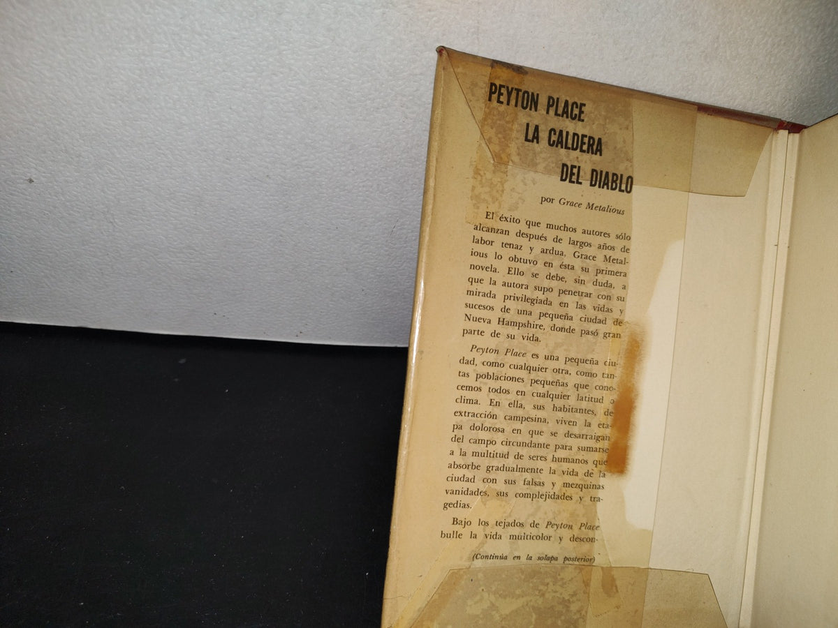 75- Peyton Place O La Caldera Del Diablo - Grace Metalious - Editorial Constancia, S. A., 1965