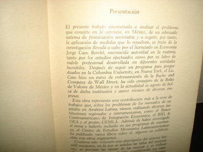 167- El Mercado De Acciones En México - Jorge Caso Bercht - Primera Edición 1971