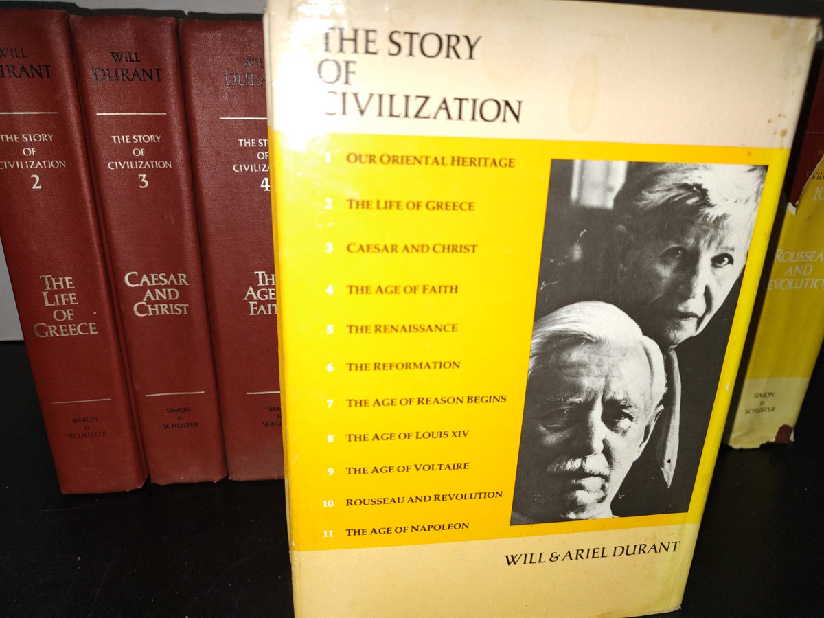 180- The Story Of Civilization - Will Durant. Simon And Schuster. The Complete Collection. 1963