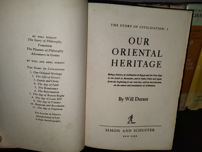 180- The Story Of Civilization - Will Durant. Simon And Schuster. The Complete Collection. 1963