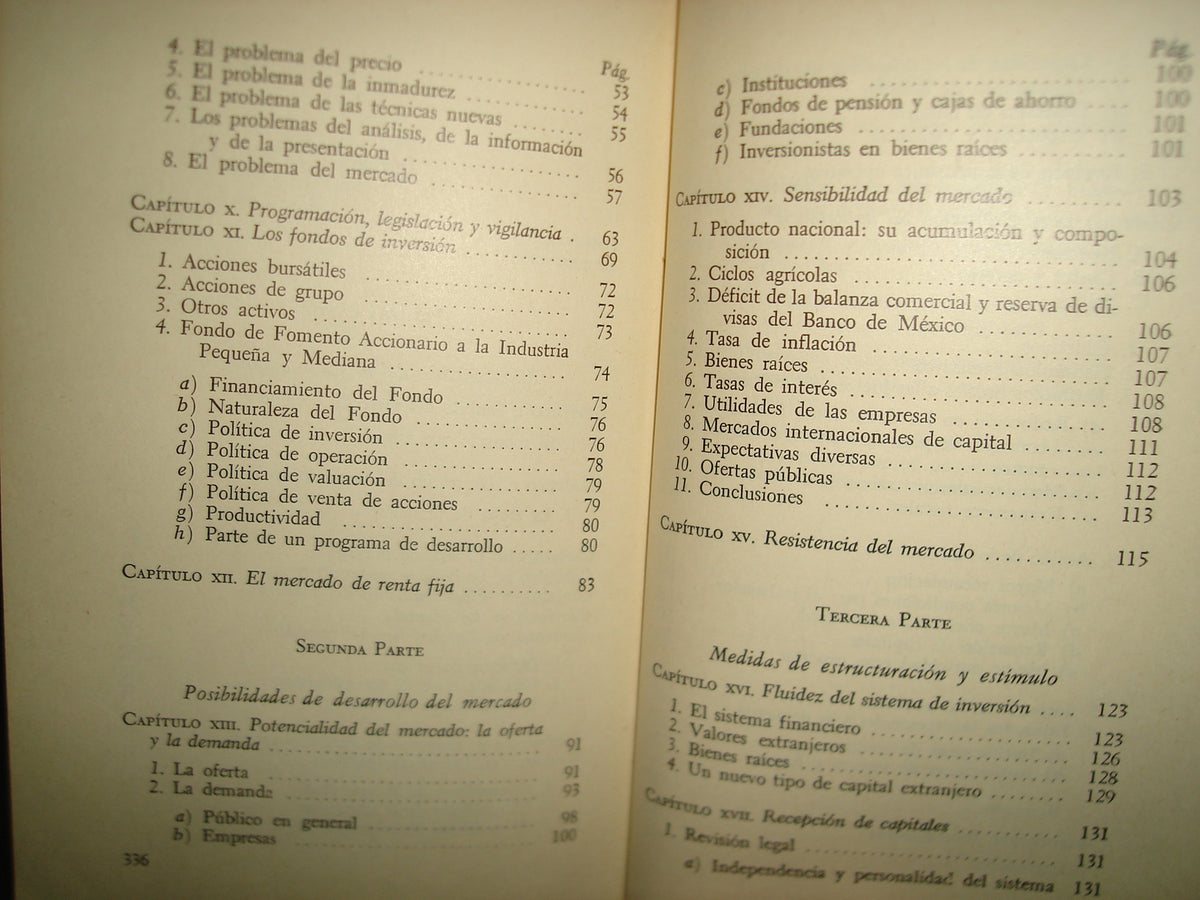 167- El Mercado De Acciones En México - Jorge Caso Bercht - Primera Edición 1971