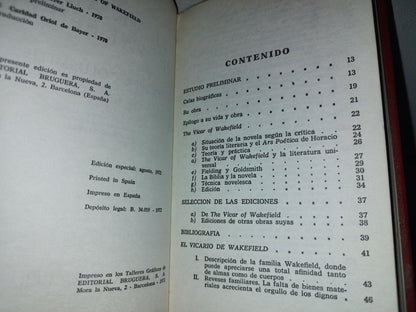 219- El Vicario De Wakefield - Oliver Goldsmith - Bruguera. Edición Especial 1972