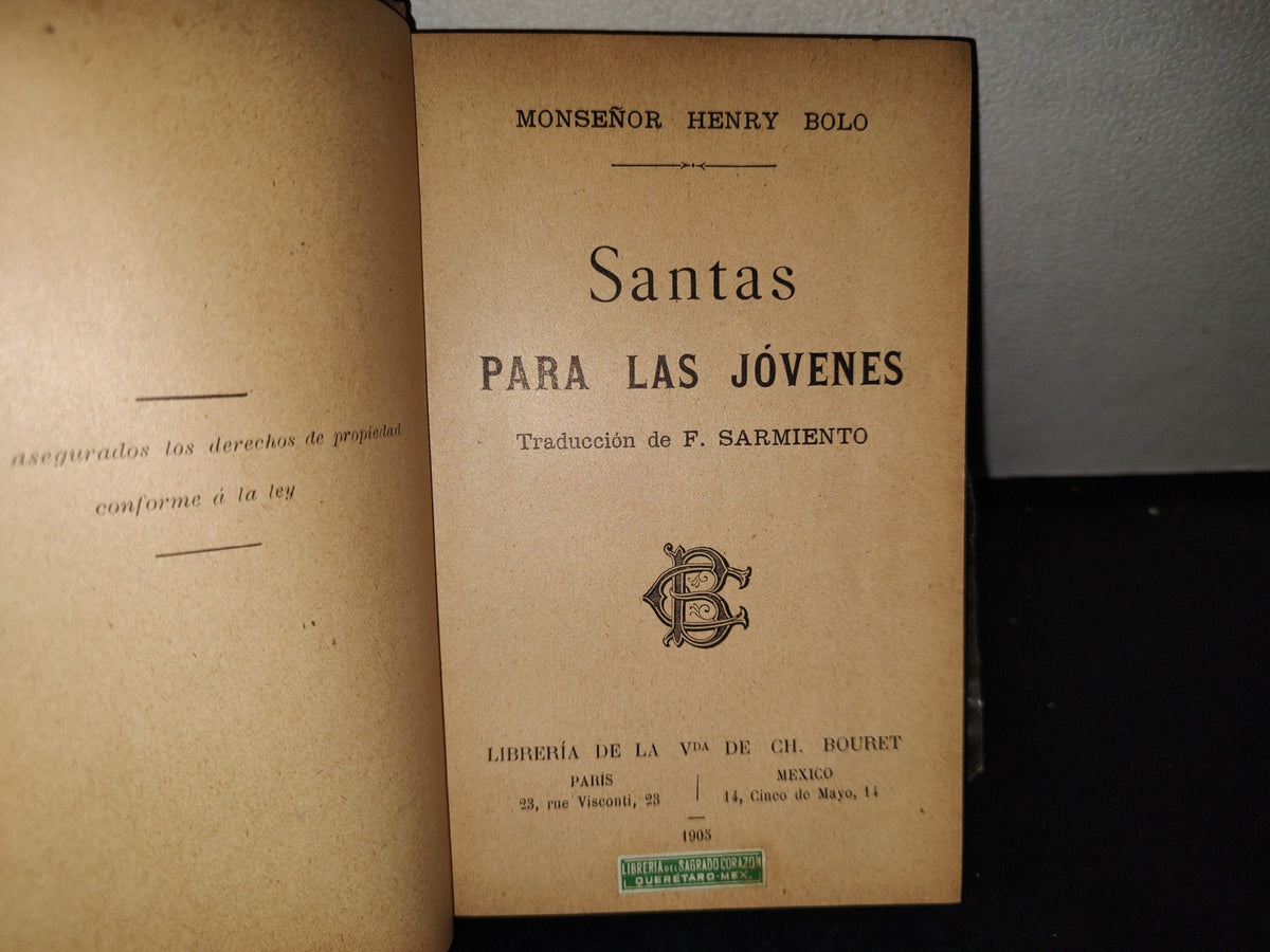 65- Santas Para Las Jóvenes - Monseñor Henry Bolo - 1905