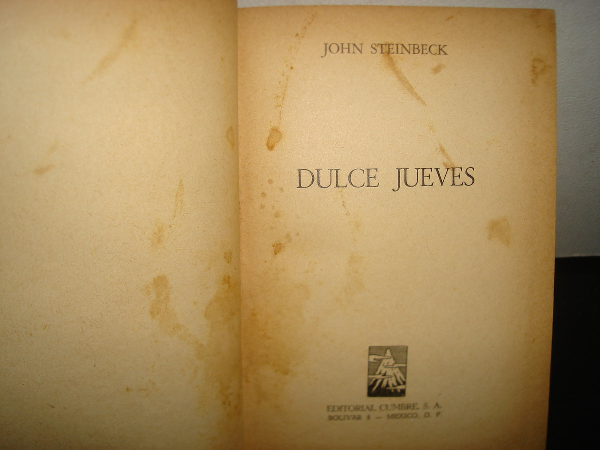 23- Dulce Jueves - John Steinbeck - 1955