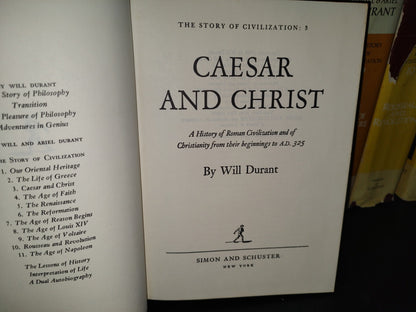 180- The Story Of Civilization - Will Durant. Simon And Schuster. The Complete Collection. 1963